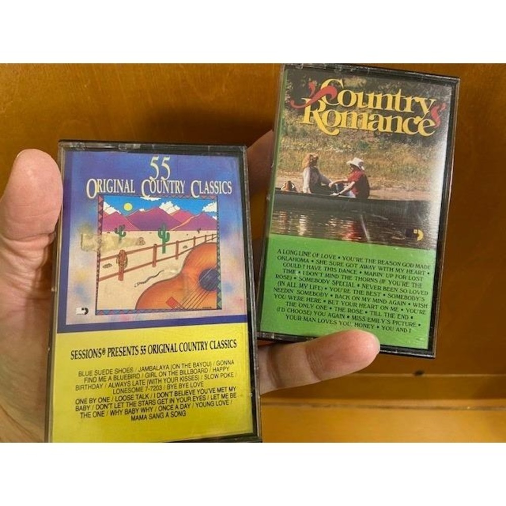 Vintage Country Music Cassette Lot 55 Original Country Classics Country Romance